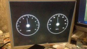 приборная панель из монитора, ардуино и vga-модуля