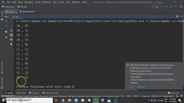Python Tutorial || Nested For Loop (2) and making design смотреть онлайн