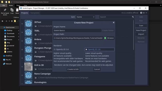 Godot Basics: Creating & Running a Project смотреть онлайн