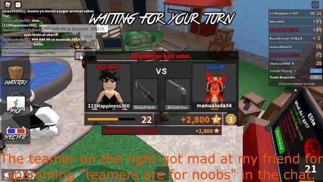 Toxic teamers tell me to LEAVE, but then REGRET it. | Murder Mystery 2 | ROBLOX смотреть онлайн