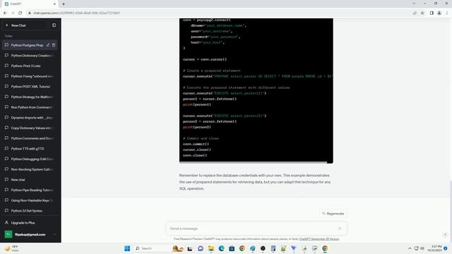 Python to Postgres interface with real prepared statements смотреть онлайн