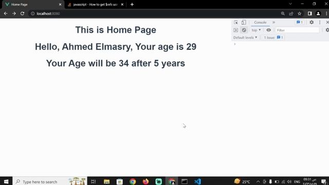 Learn Vuejs Composition API In Arabic 2023 - 5- Refs смотреть онлайн