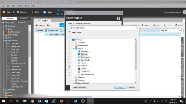 Automation Anywhere Tutorial 22 - How to use Files and Folders command in automation Anywhere смотреть онлайн