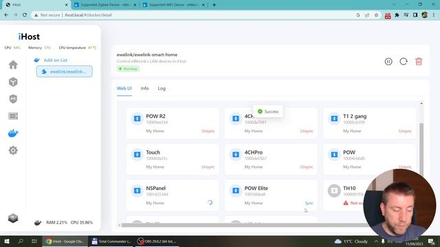 Add Sonoff wifi devices to iHost and control them locally смотреть онлайн