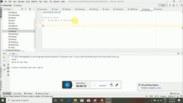 Python tutorial !! Learn In And Not In Keywords In Python || IN && NOT IN смотреть онлайн