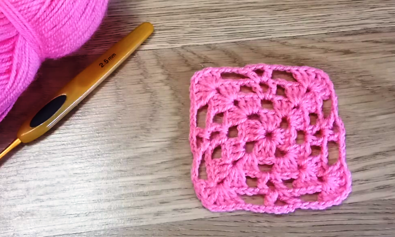 Квадратный МОТИВ крючком. Мастер-класс со схемой смотреть онлайн