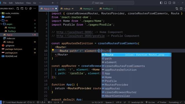 Alternate way of defining Routes || React Router V6 || Hindi #2 смотреть онлайн