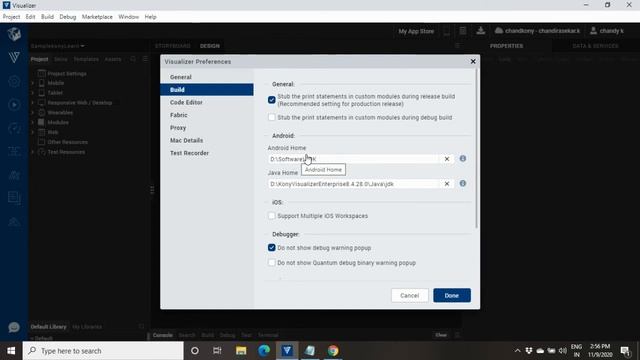 How to set SDK and JDK path in Kony Visualizer V9? смотреть онлайн