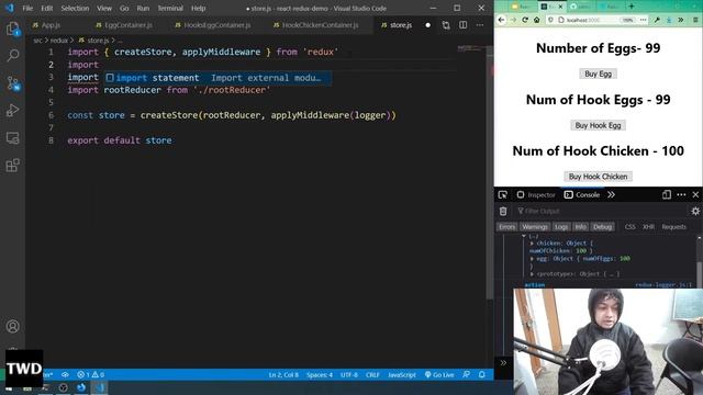 React Redux Tutorials - 7 - Logger Middleware & Redux devtools смотреть онлайн