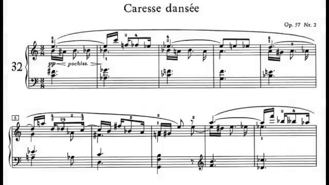Scriabin 2 pieces Op 57, Désir and Caresse dansée смотреть онлайн