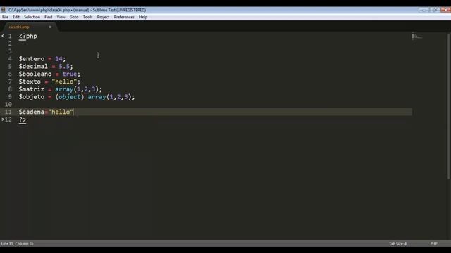 Clase PHP : Variables смотреть онлайн