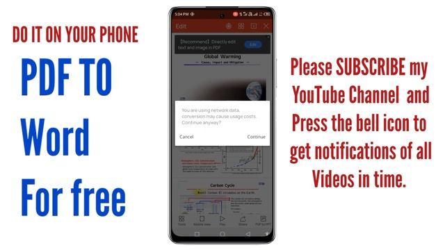 Convert pdf to word on mobile using WPS Office смотреть онлайн