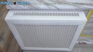 Сборка экрана с коробом КВАРТЭК на кронштейнах