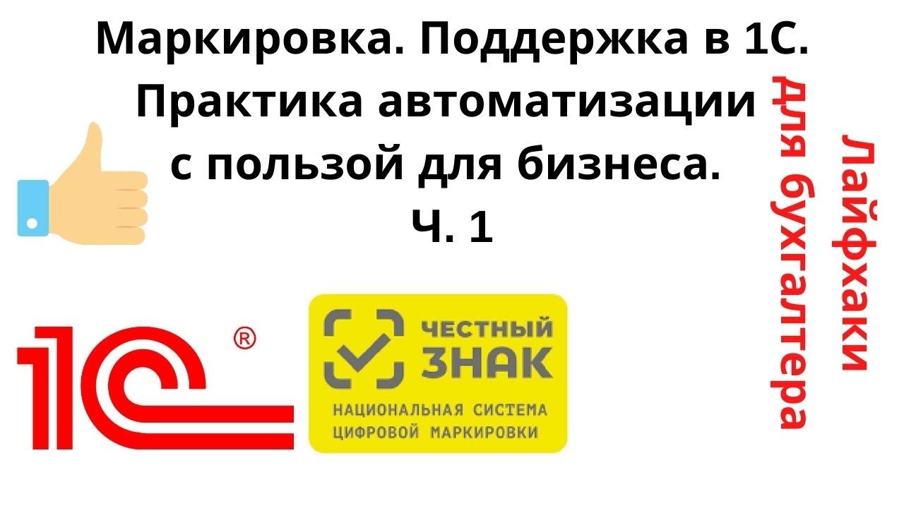 Лайфхаки для бухгалтера. Маркировка. Практика автоматизации с пользой для бизнеса. Ч. 1. смотреть онлайн