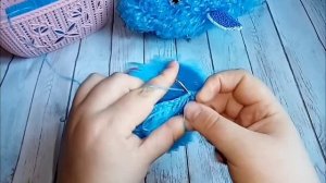 Мочалка-игрушка "ДЕЛЬФИН" //Подробный МАСТЕР-КЛАСС //