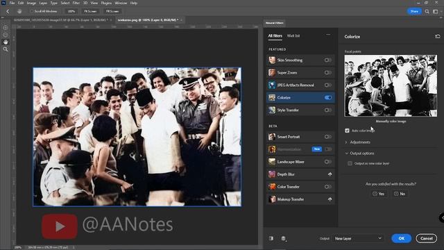 How to Colorize images with Neural Filters in Photoshop 2022 смотреть онлайн