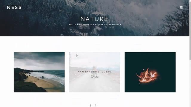 Premium Wordpress Themes | Ness - Minimalist Photo Magazine WordPress Theme смотреть онлайн