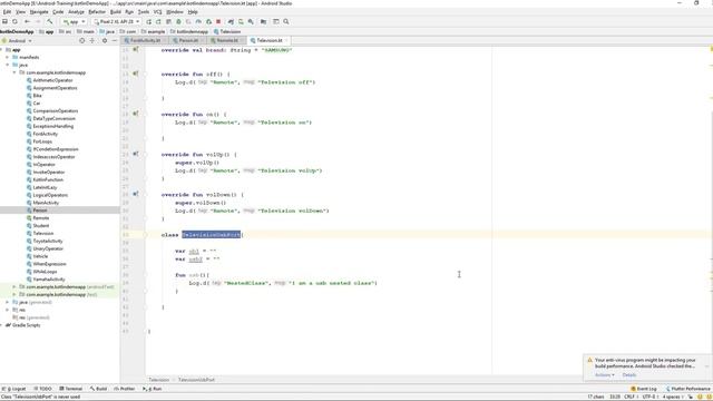 Kotlin Beginner | Kotlin | Training | Learn Kotlin By Making App | Kotlin Nested Class смотреть онлайн
