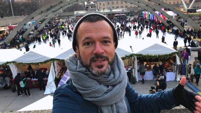 ВЛОГ Рождественский Торонто ? новогодние украшения, витрины, каток, ярмарка ?? Жизнь в Канаде смотреть онлайн