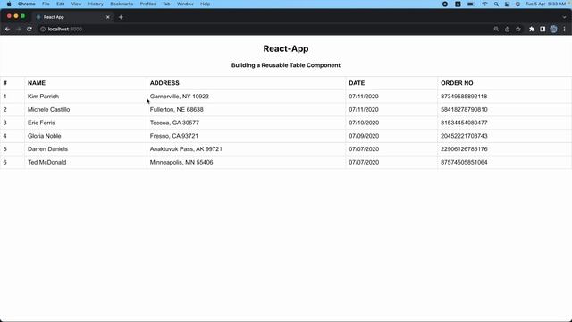 React Reusable Table Component With Style for Beginners | React Hooks смотреть онлайн
