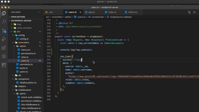 umi v3 & ant design pro v5 从零开始实战 #31 学员补充篇 - 改用 cookie 来认证 смотреть онлайн