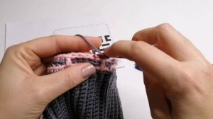 Модная шапочка крючком. Мозаика по кругу, подробный мастер класс