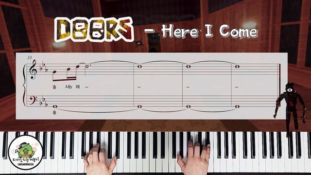 [1시간재생] Here I Come │Piano │ Roblox DOORS смотреть онлайн