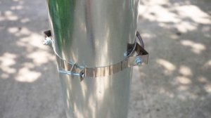 Как закрепить дымоходную трубу. Делаем жесткую растяжку!