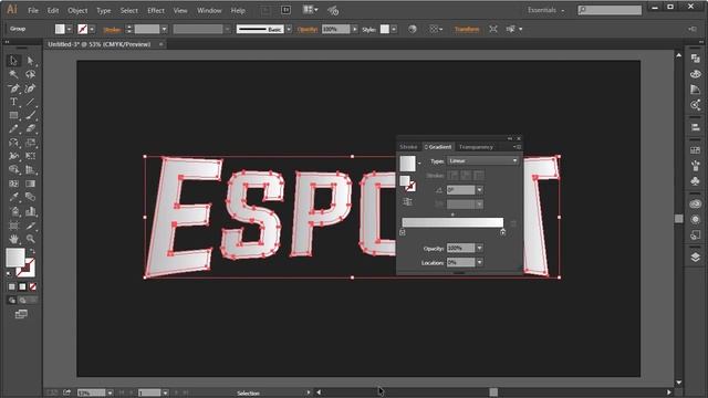 Tutorial | Mascot/Sporty/Esport Text Logo Design | Illustrator CC смотреть онлайн