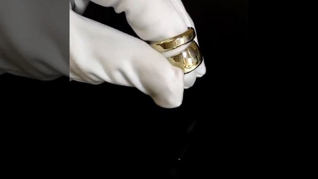 Классические обручальные кольца - женское широкое и мужское с фаской смотреть онлайн