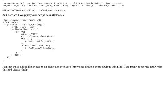PHP script from functions php is loaded via admin-ajax to div...and the result is 0, not the... смотреть онлайн