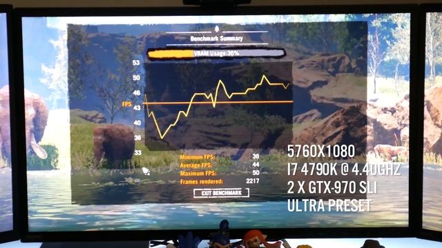 [PC] Far Cry Primal NVidia Surround and SLI Benchmark 5760x1080, EVGA GTX-970 SLI , Intel i7 4790k смотреть онлайн
