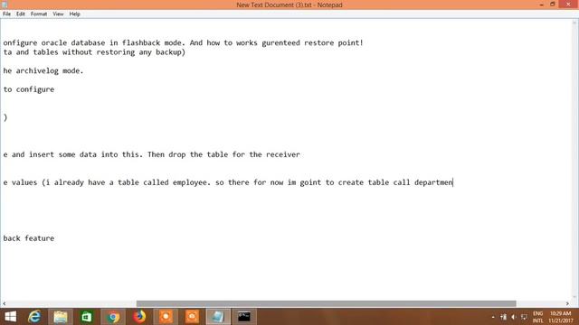 Configure oracle database in flashback mode. And how to works guaranteed restore point! смотреть онлайн