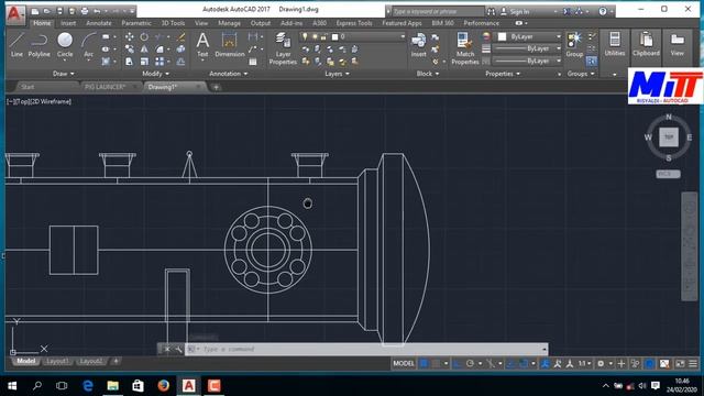 TUTORIAL AUTOCAD "PIG LAUNCHER" MITT CILEGON RISYALDI смотреть онлайн