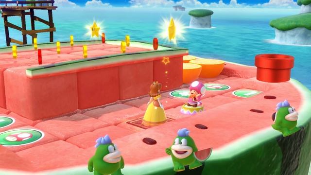 Super Mario Party Partner Party #303 Watermelon Walkabout Peach & Daisy vs Rosalina & Pom Pom смотреть онлайн
