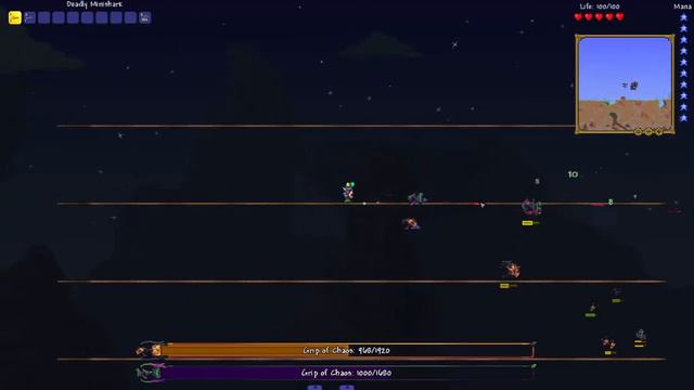 Terraria Super Ancients Awakened Mod - Grips of Chaos Boss Fight No-hit смотреть онлайн