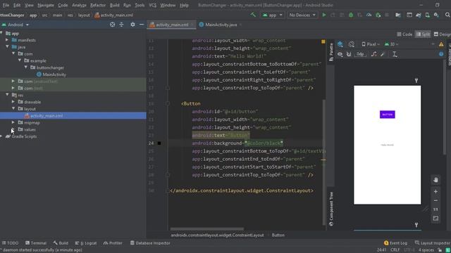 How to Change the Color of the Button in Android Studio 4.0+ | How to change button color 2023 смотреть онлайн