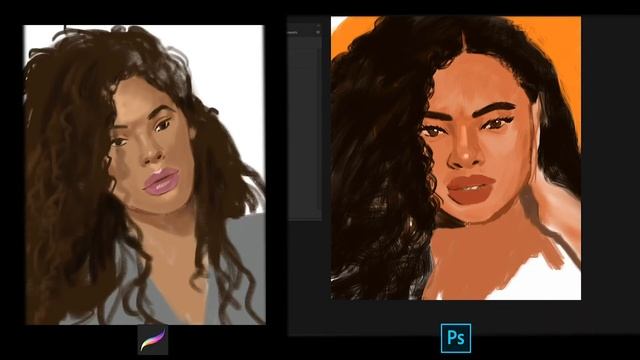 Procreate vs Photoshop direct comparison смотреть онлайн
