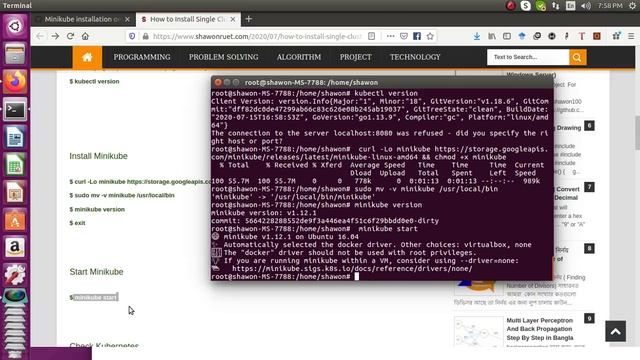 How to Install Single Cluster Kubernetes on Linux (MiniKube) смотреть онлайн