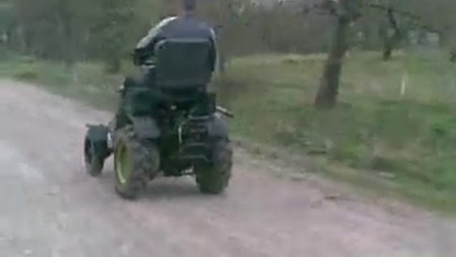 Мотоблок Зубр 8 л с переделанный минитрактор - езда по дороге смотреть онлайн