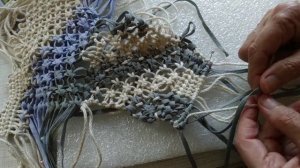 Как обработать нижний край макраме изделий