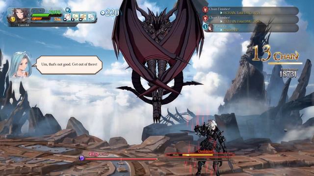 Granblue Fantasy: Versus - AVATAR BATTLE - Lancelot Solo смотреть онлайн