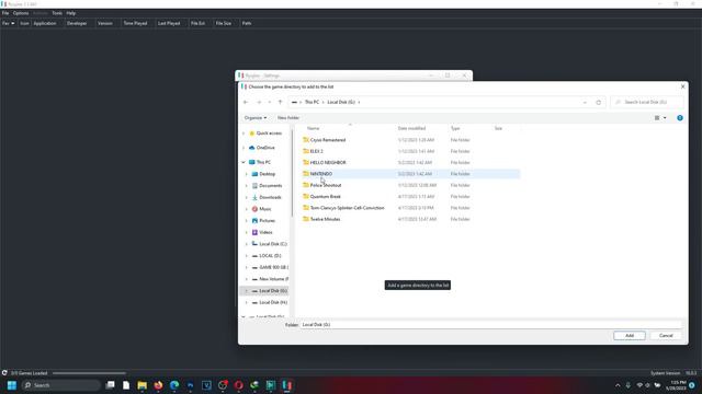 HOW TO ADD GAMES  DIRECTORY TO RYUJINX