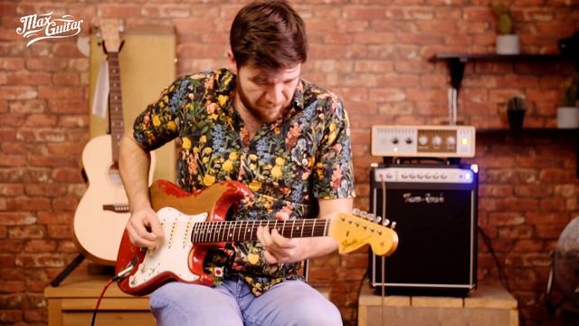 Fender Custom Shop Masterbuilt John Cruz 1966 Stratocaster Dakota Red gear demo смотреть онлайн