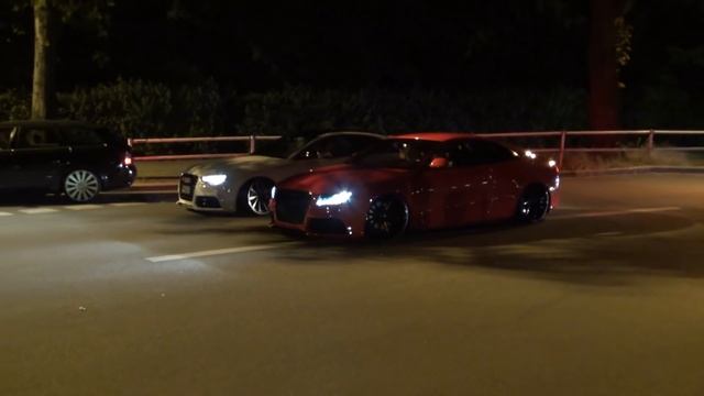 Audi A5 3.0 Tdi und Audi S5 V8.....Abfahrt von der XS CarNight 2104 смотреть онлайн