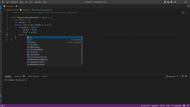 Most Asked Interview Questions || Second largest value from an array #6 #javascript #reactjs #angul смотреть онлайн