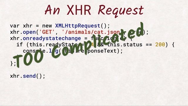 From XHR to Fetch смотреть онлайн