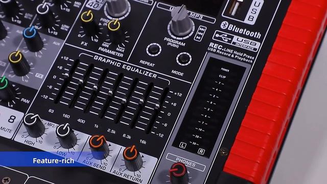 BOMGE X-8 Professional 8 Channel Audio Mixer Sound Board смотреть онлайн