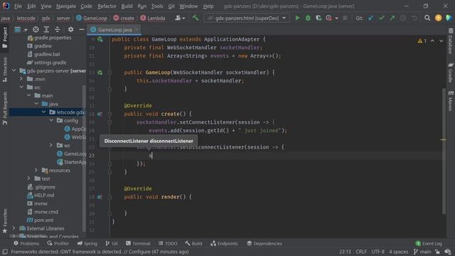 Онлайн игра на Java #2: сервер на Spring смотреть онлайн