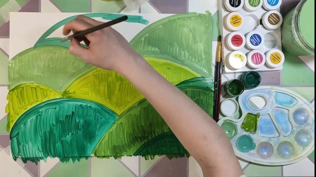 Урок по рисованию на тему:"Пастбище. Барашки" смотреть онлайн